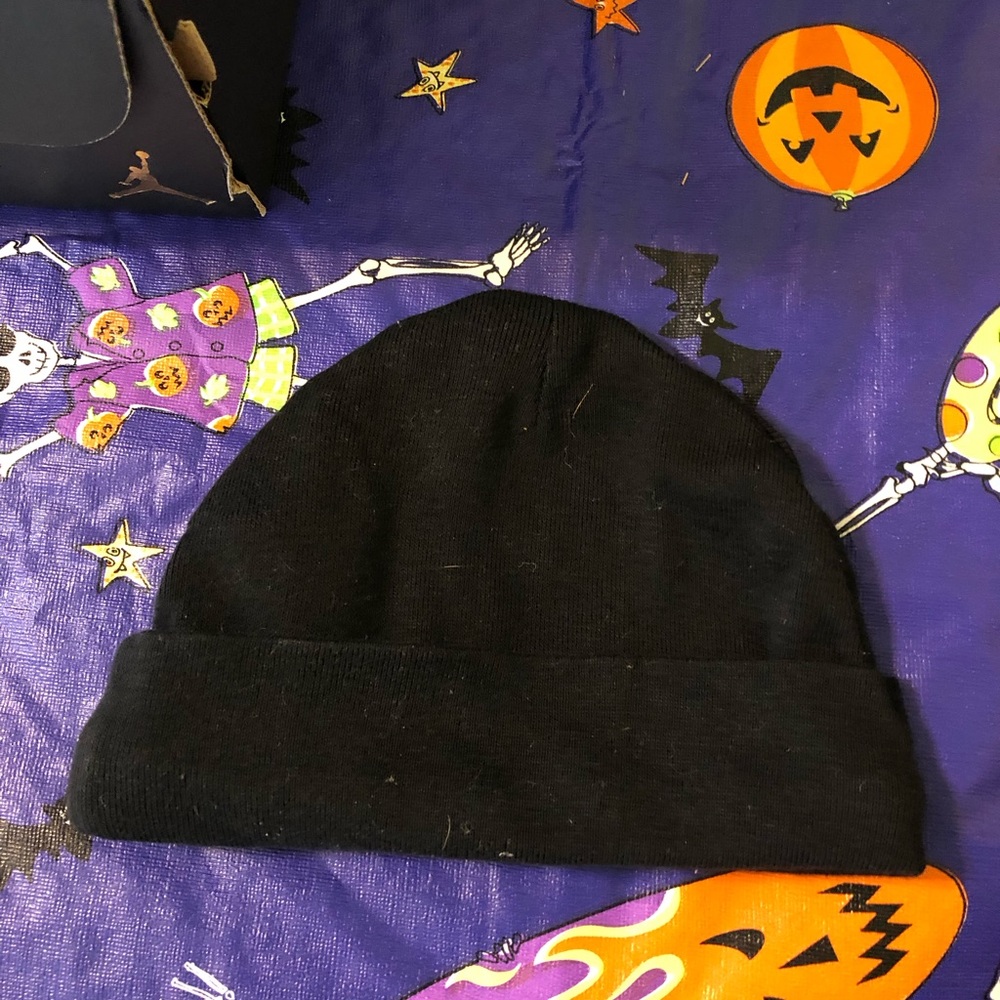 Black Jordan baby hat